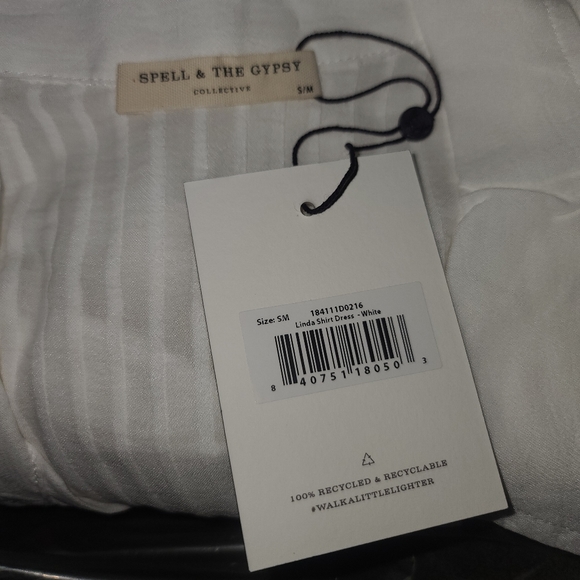 New spell designs linda shirt dress white S/M rare - Picture 13 of 16